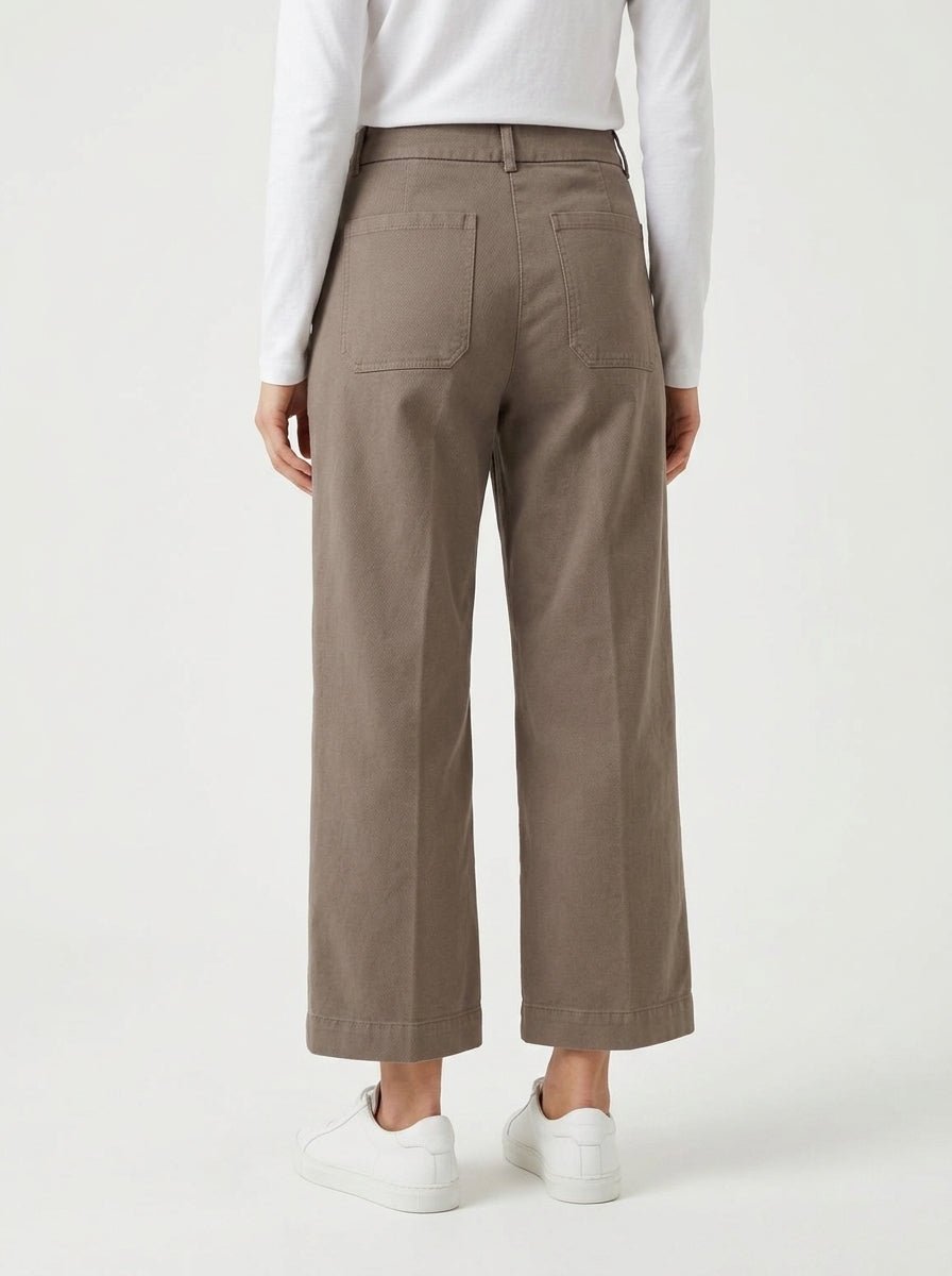 Pantalón AgoeFilo Via Garibaldi Oliva