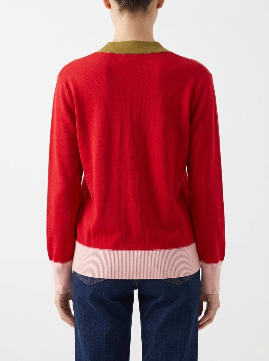 Cardigan In Bed With You Rojo