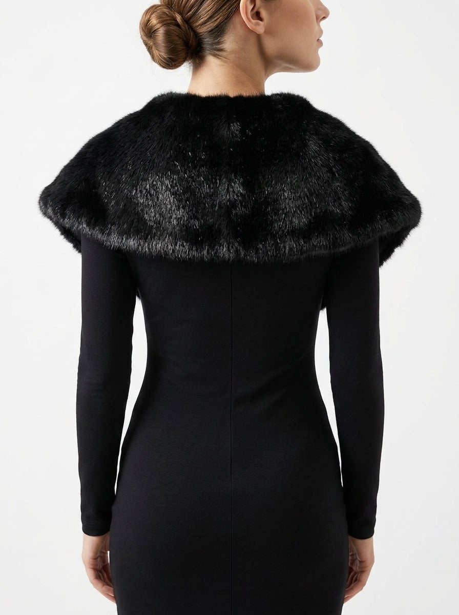 Cuello Betta Corradi Mink Negro