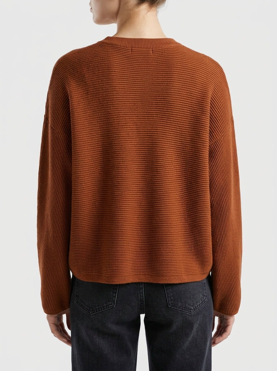 Cardigan Paisie Corto Marrón