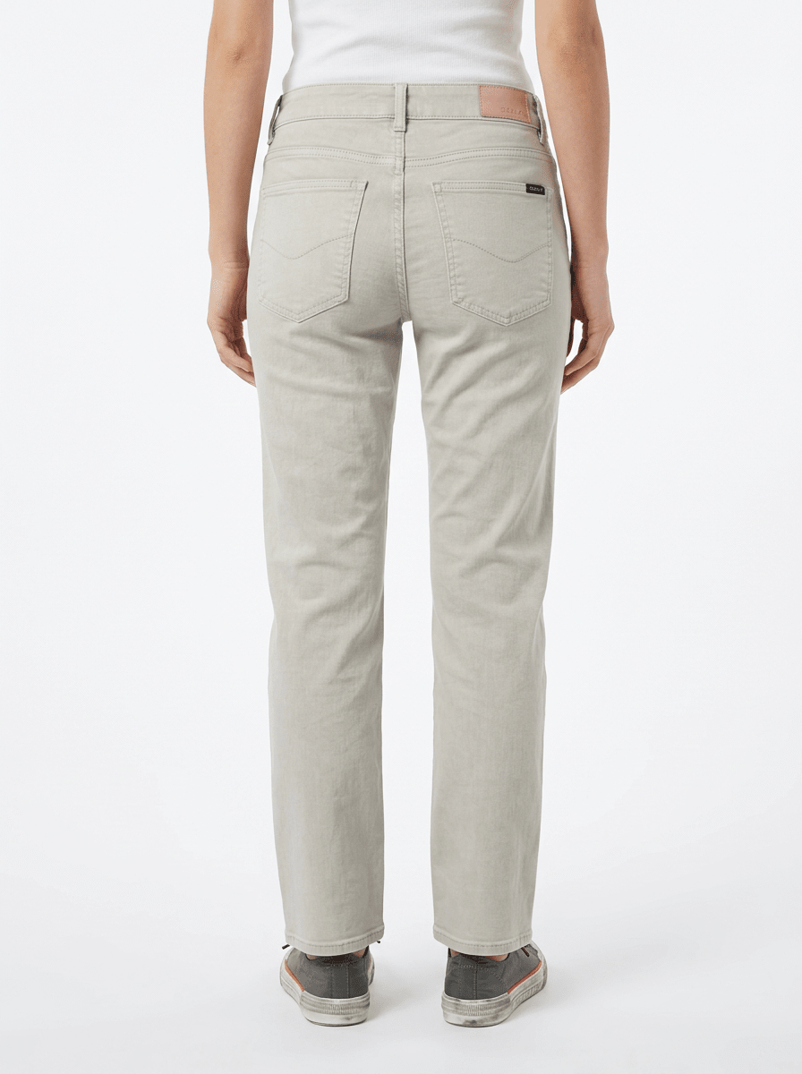 Jean court à bas cloche de Cigala Gris