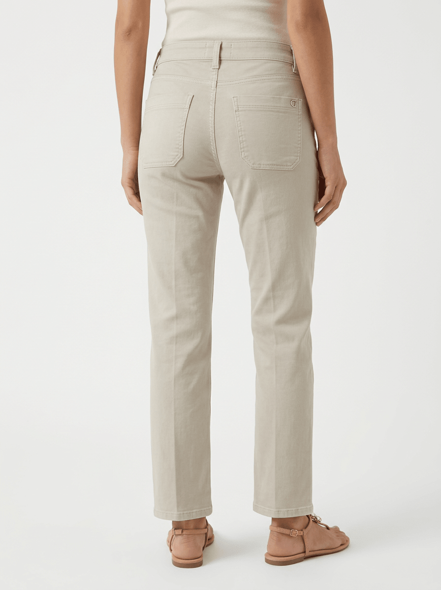 Jeans Cambio Tess Cropped Gris