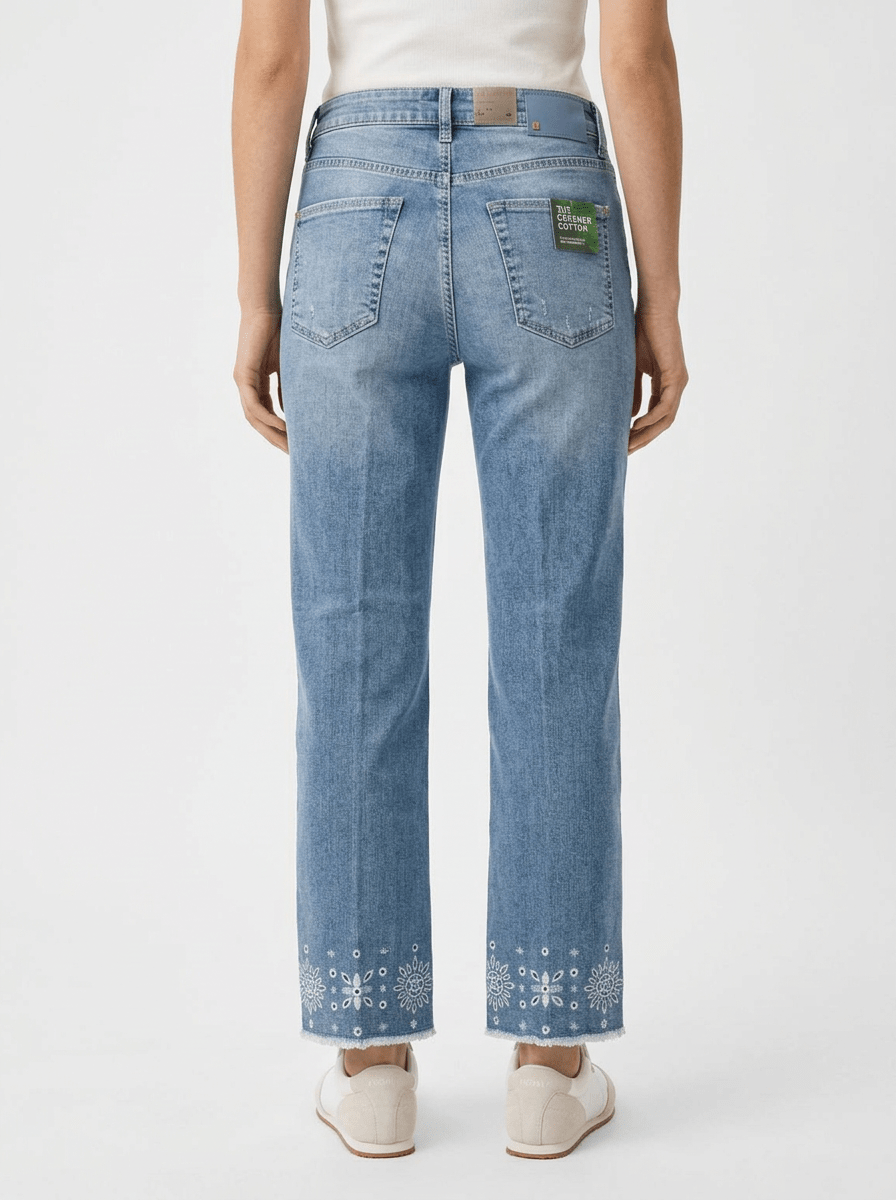 Jeans Cambio Francesca Azul Flores