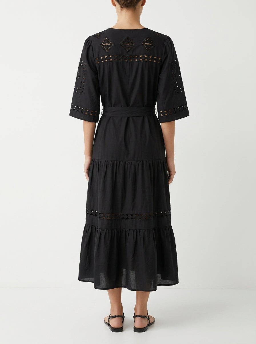 Vestido Rose And Rose Peony Negro