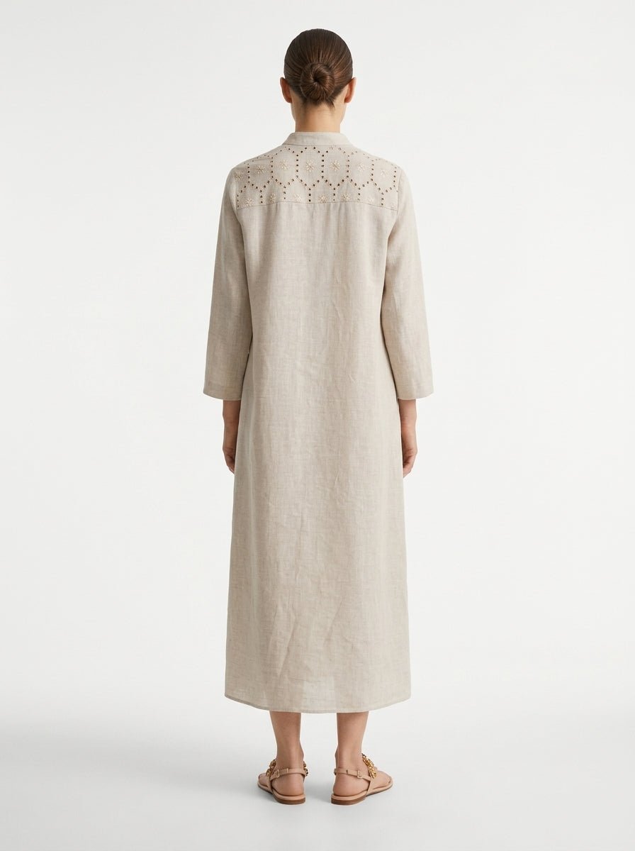 Vestido Whyci Milano Troquelado Arena