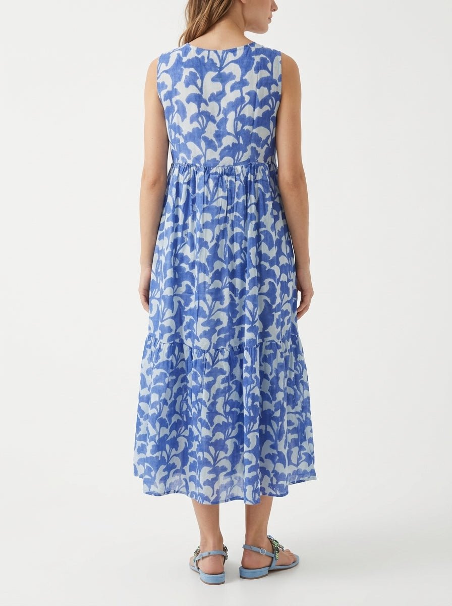 Vestido Xiwikj Chiara Flores Azul