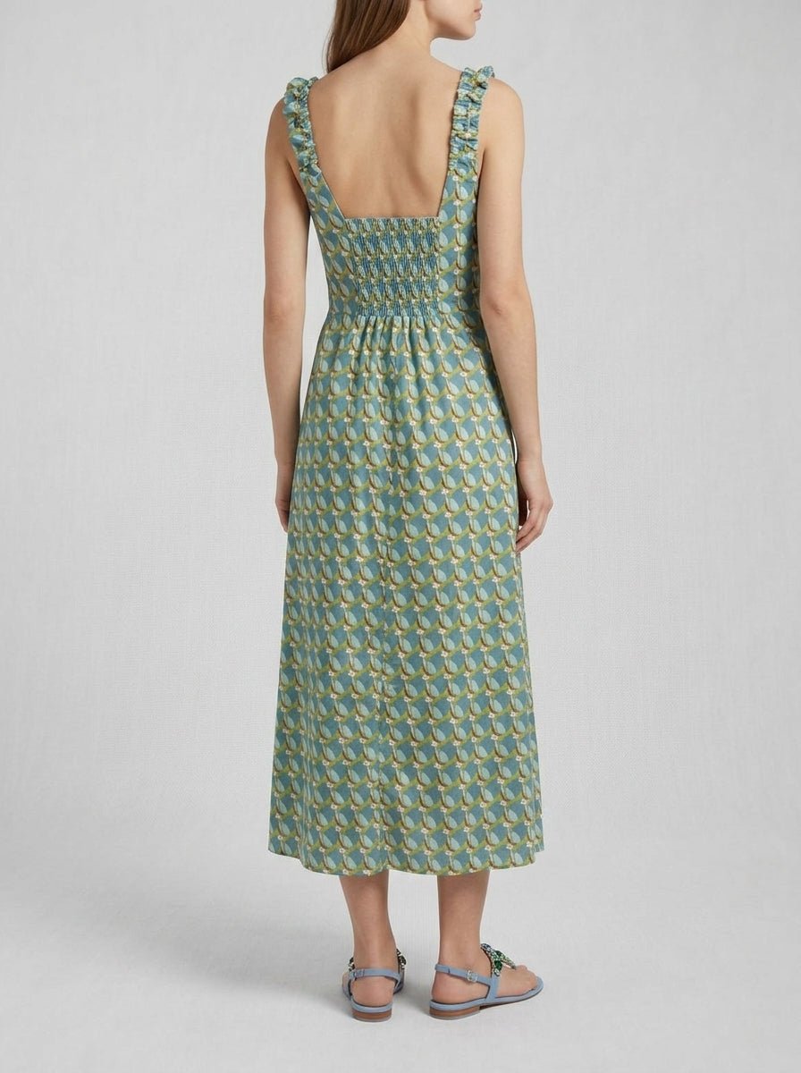 Vestido GoodMatch Estampado Circulos Azul