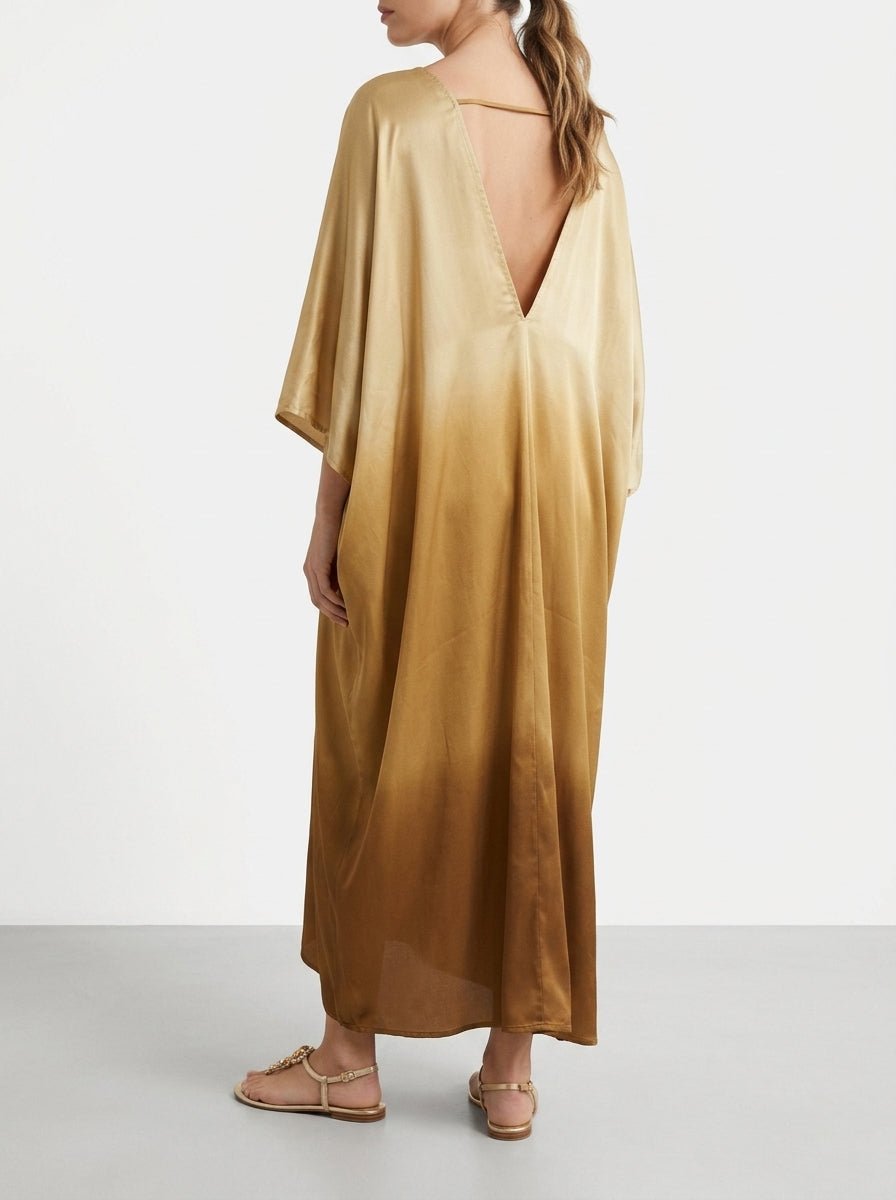 Alekai Gobi Crema Ombre Caftano