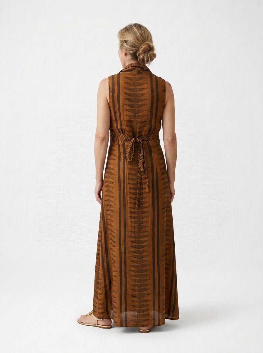 Alekai Giza Red Earth Zebra Kimono