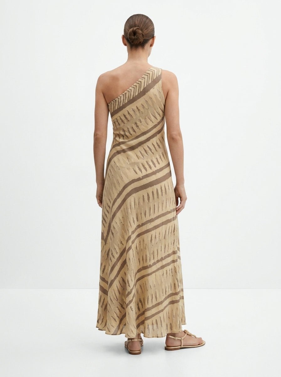 Alekai Giza Zebra Red Earth Dress