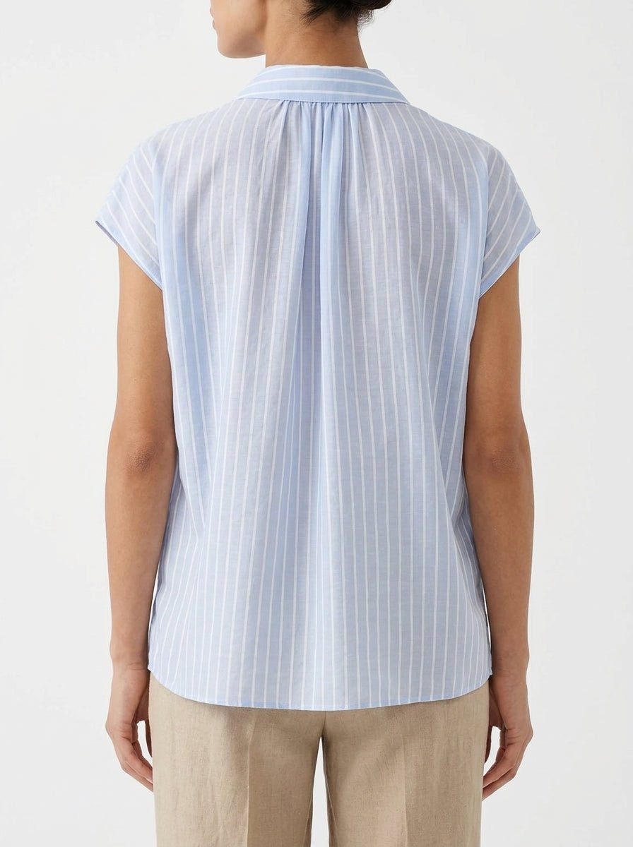 Adele Drop Sleeve Striped Shirt