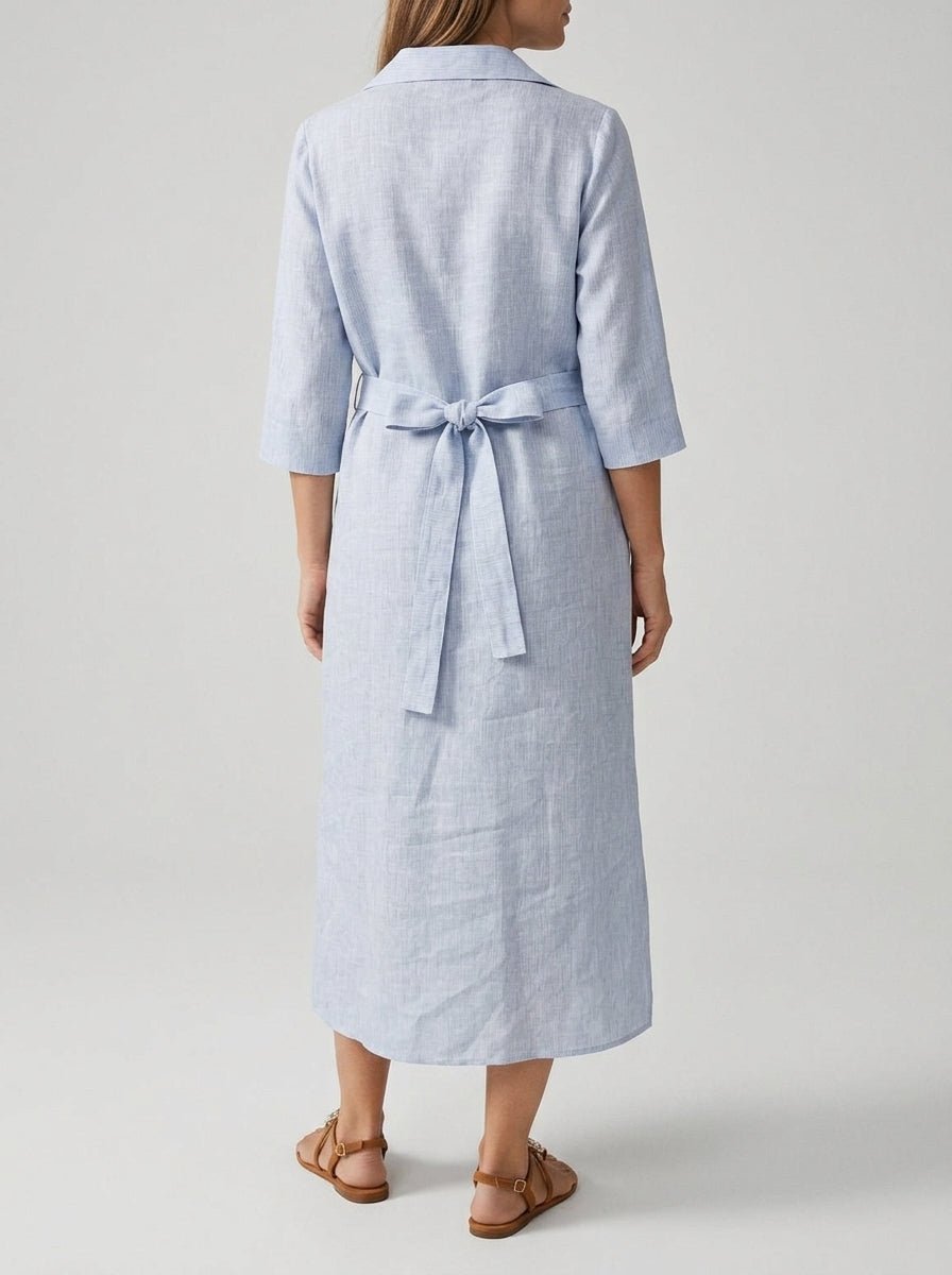 Robe en lin rayé Whyci Milano