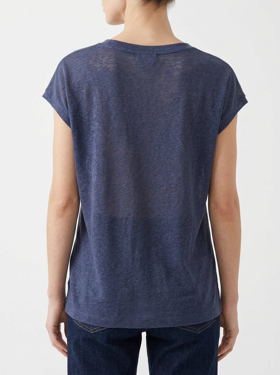 T-shirt Niu Drape blu navy