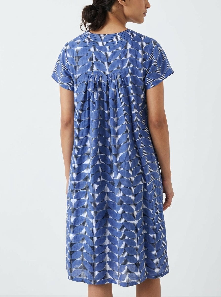 Zen Ethic Iris Long Cap Estel Blue Dress