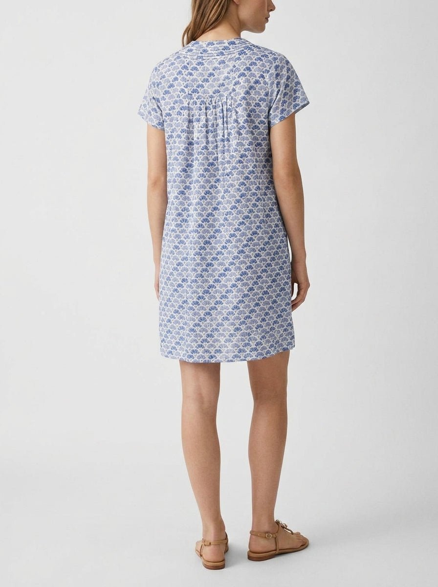 Zen Ethic Iris Guarrigue Blue Dress