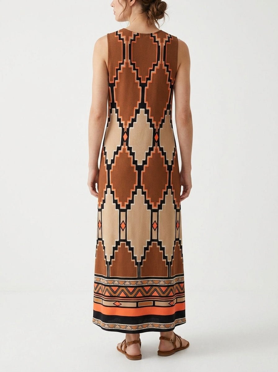 Vestido Parole Est. Riviera Marrón