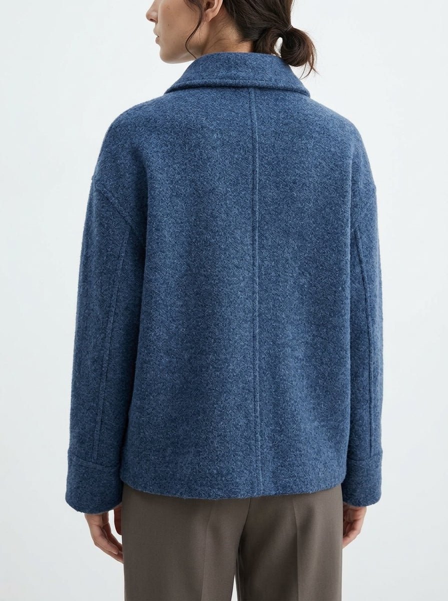 Chaqueta Base Milano Lana Azul