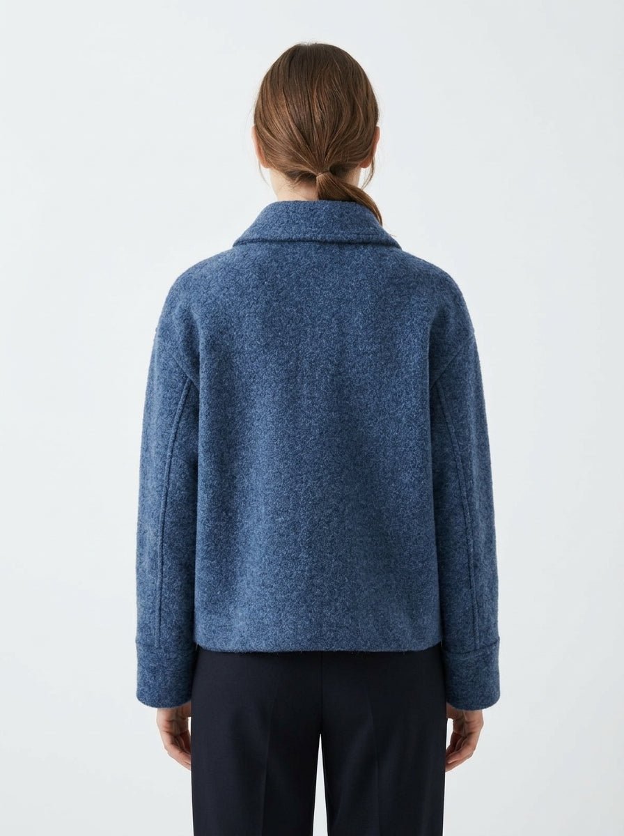 Chaqueta Base Milano Lana Azul