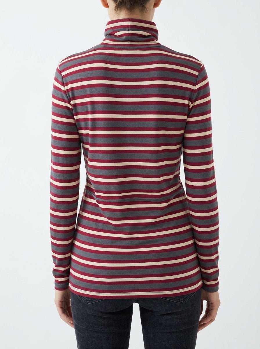 T-shirt a righe bordeaux di Niu C. High