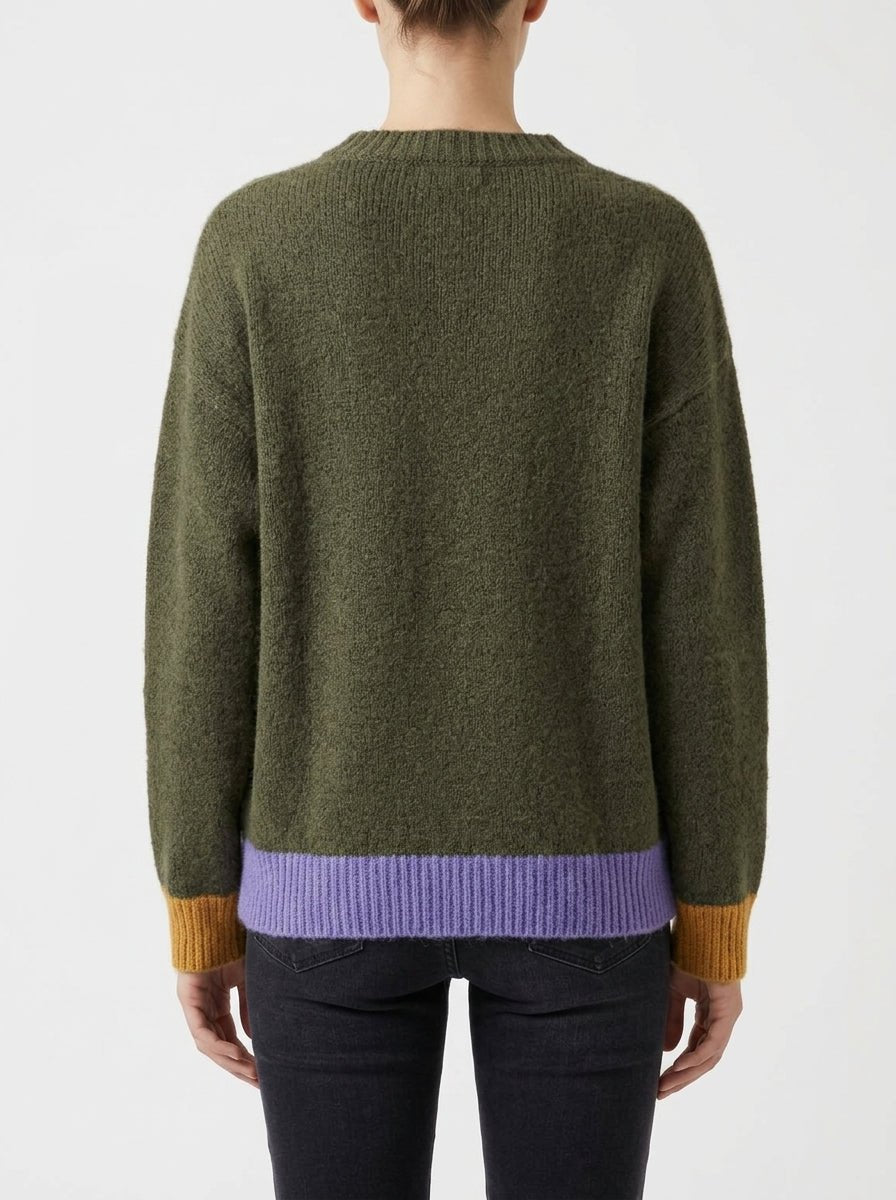 Khaki Green Niu Sweater