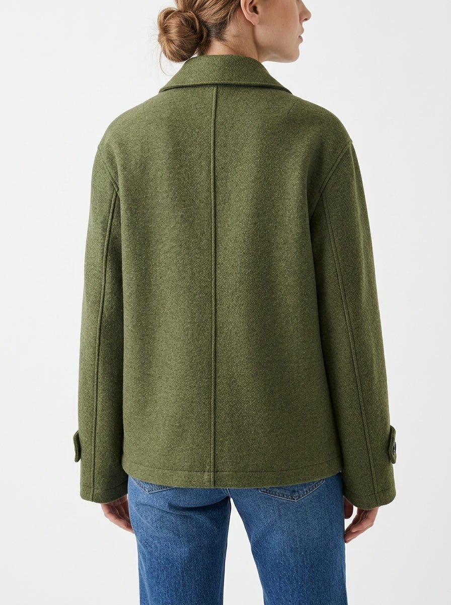 Abrigo Harris Wharf London Oversize Verde Caza