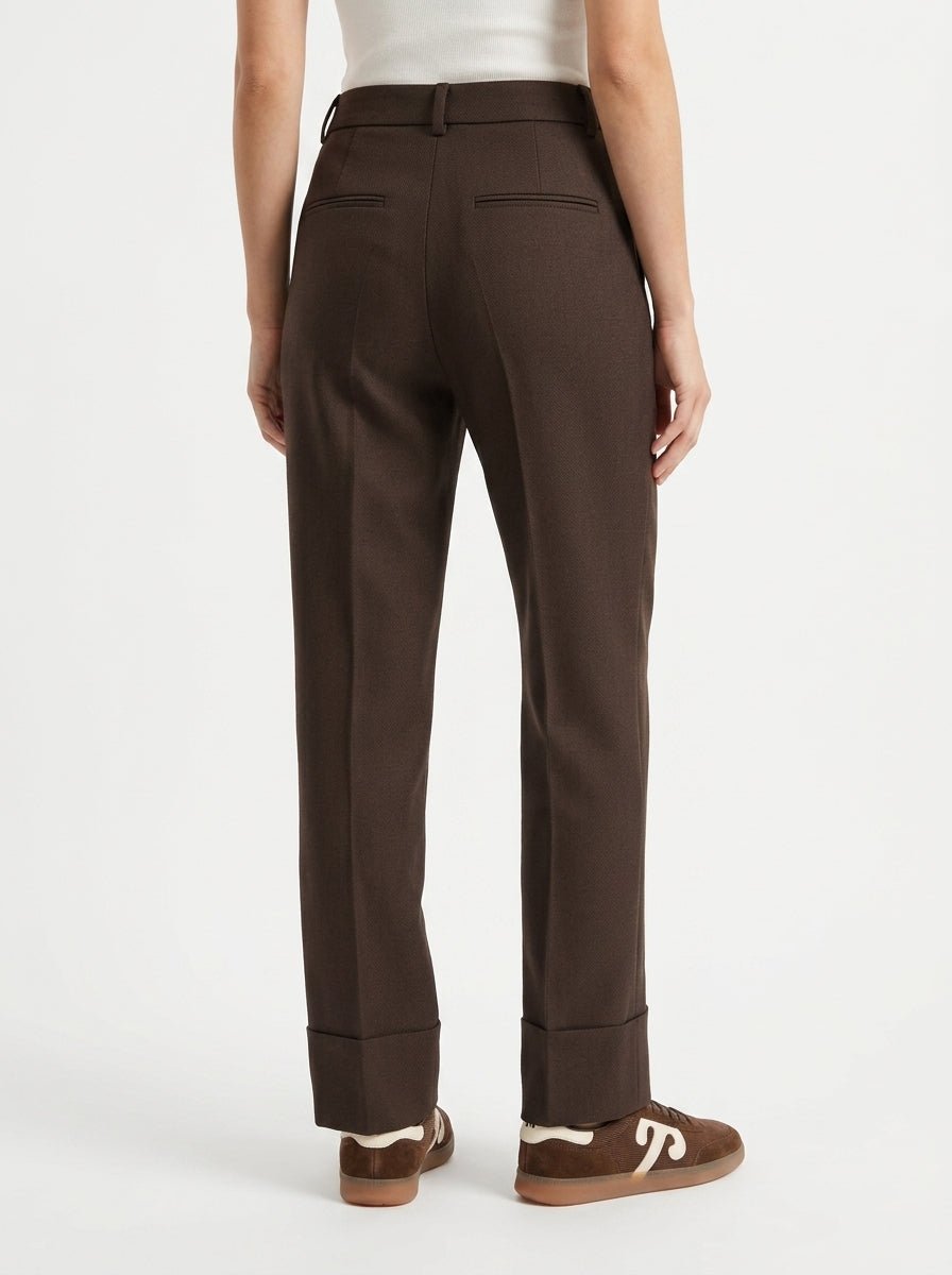 Pantalón AgoeFilo Via Emilia Marrón Chocolate