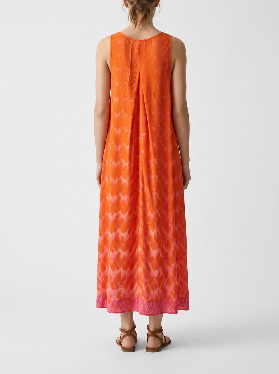 Vestido Nous Defuminado Naranja