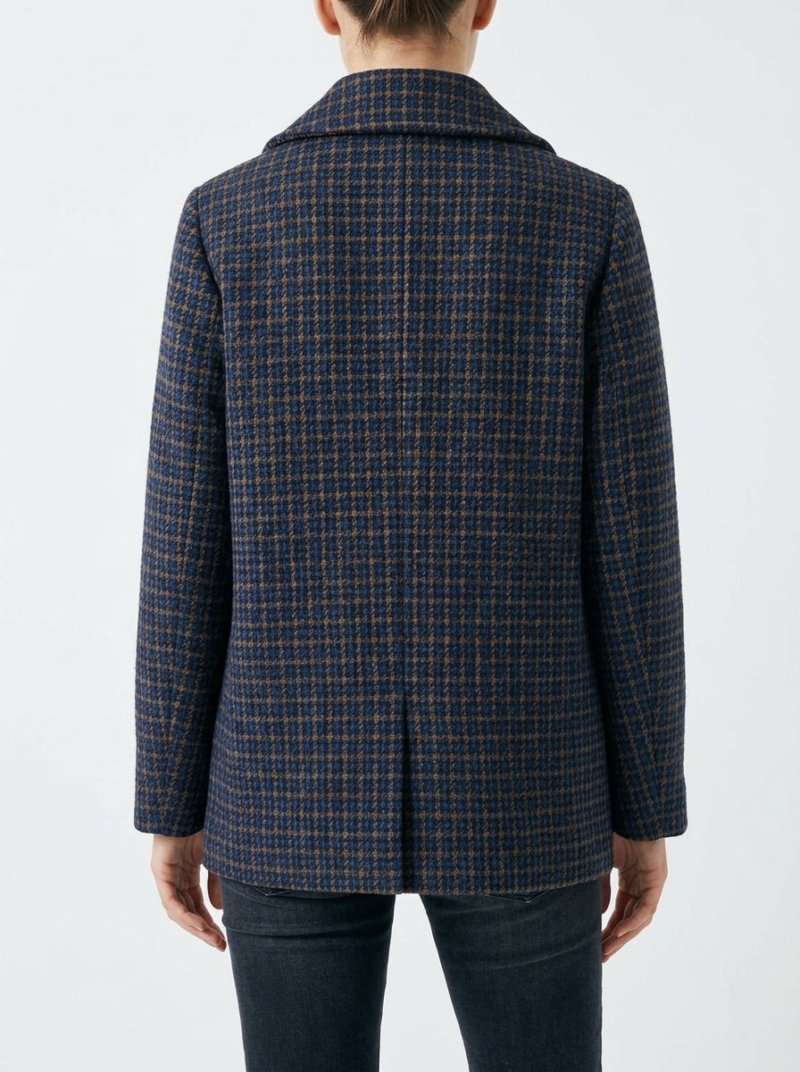 Chaqueton Goodmatch Pata de Gallo Azul