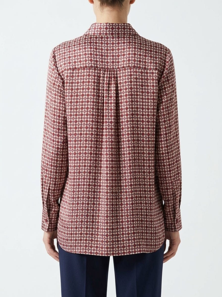 Camisa Niu Estampada Granate