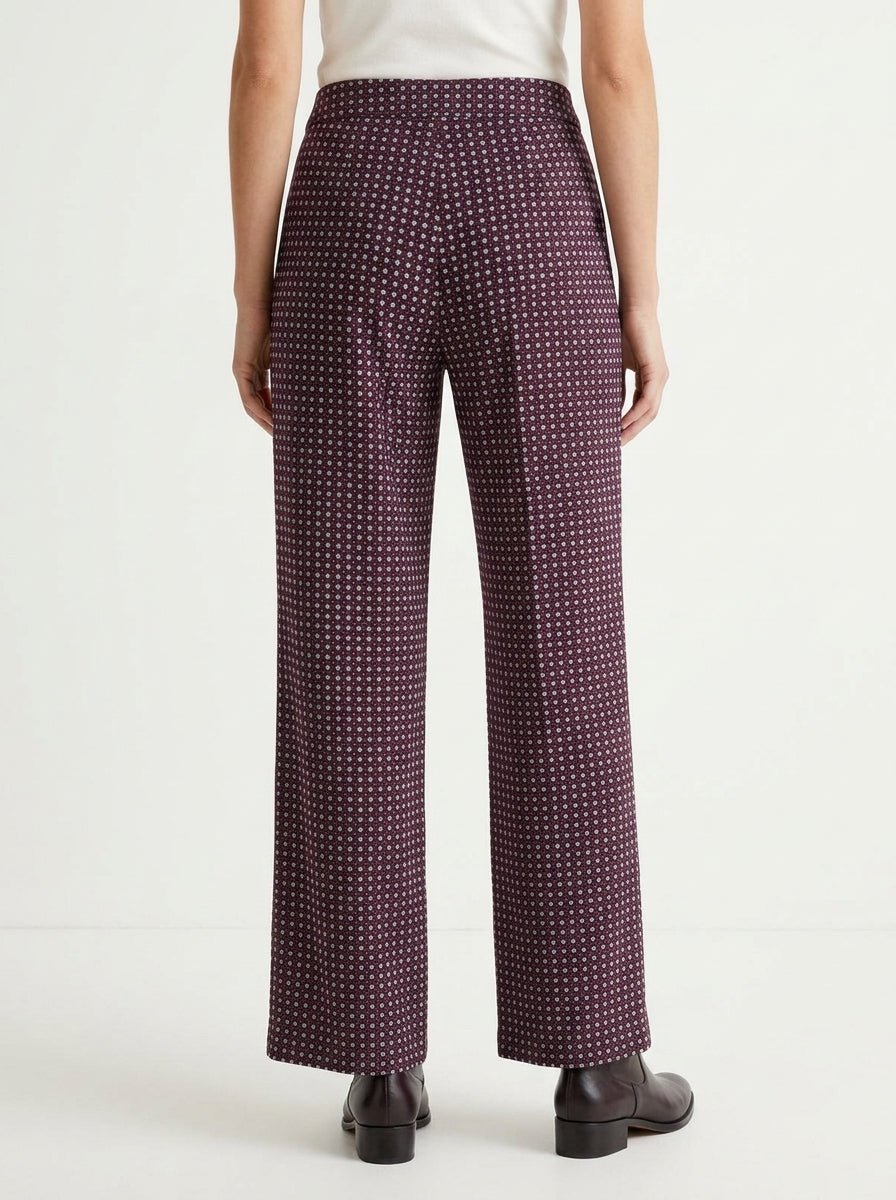 Pantalón Whyci Milano Punto Geometrico Púrpura