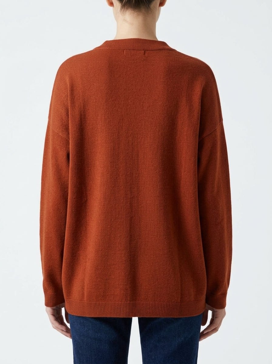 Cardigan Arancio Alessandro Aste Zaza