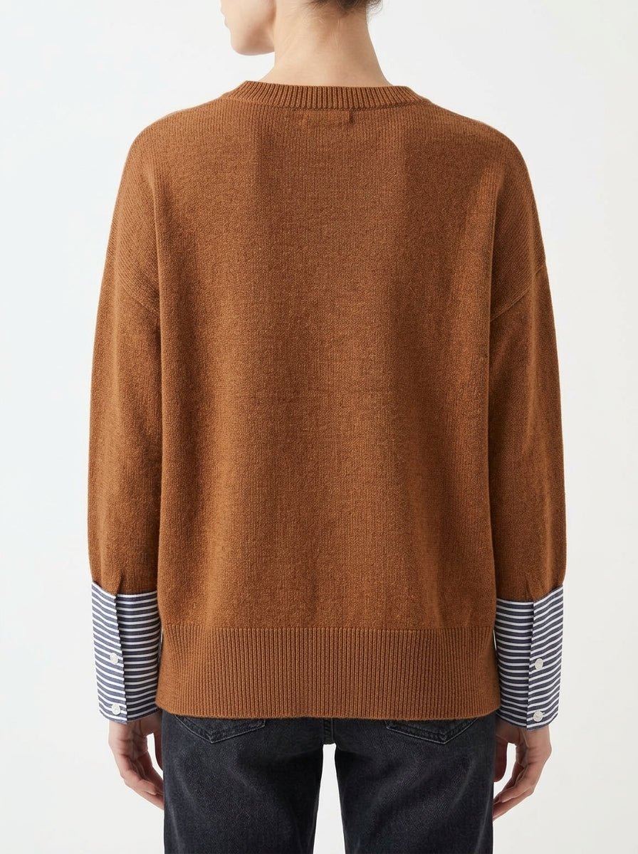 Jersey Whyci Milano Puños Camisa Camel