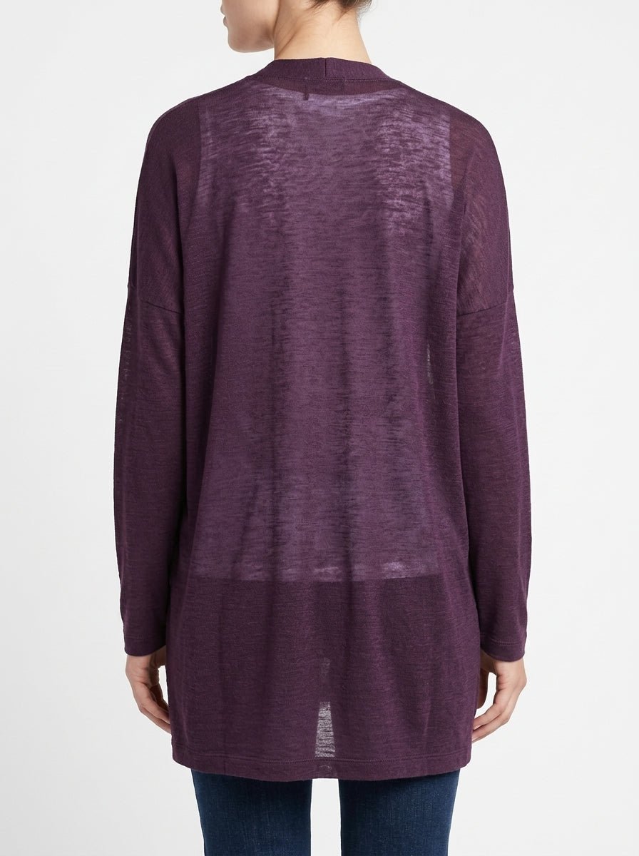 Cardigan Whyci Milano Púrpura