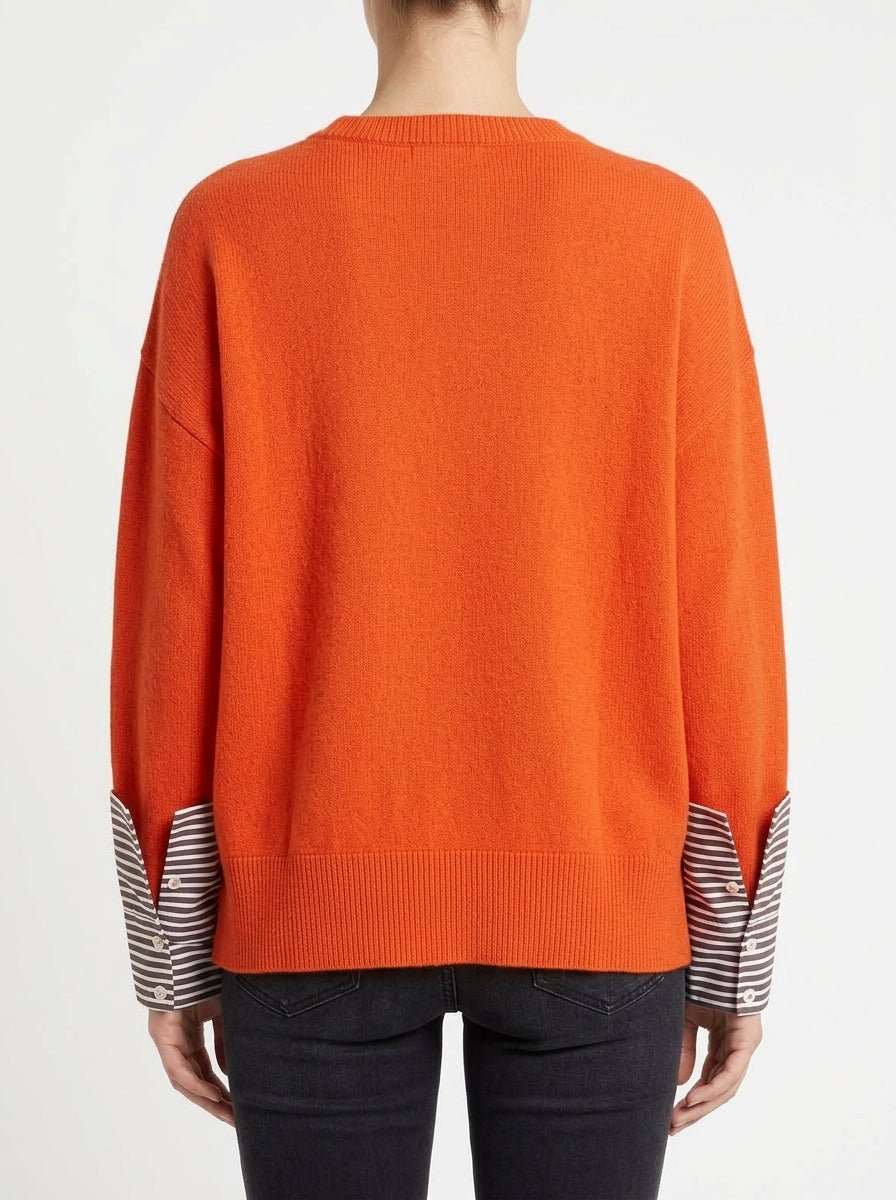 Jersey Whyci Milano Puños Camisa Naranja