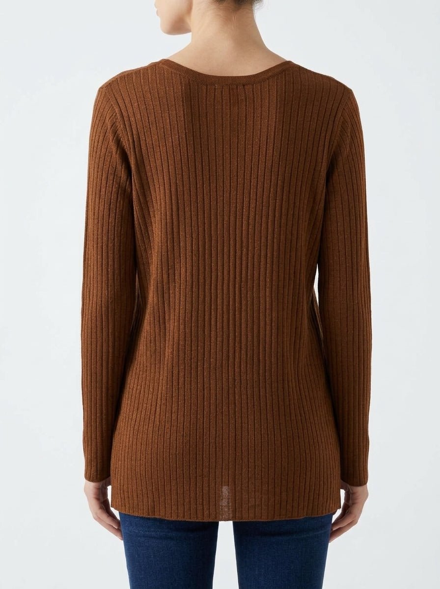 Cardigan C.T. Plage Canalé Tabaco