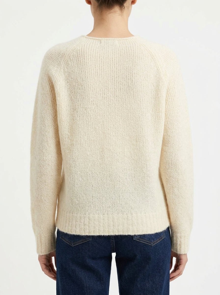 Pull Col Bateau Scaglione Ecru