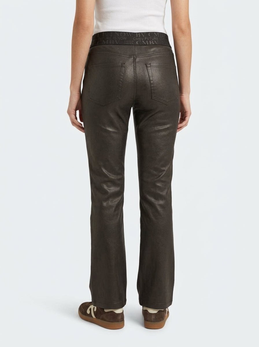 Pantalón Cambio Felice Polipiel Marrón Chocolate