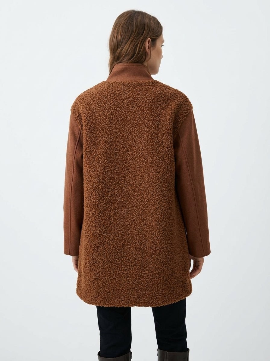 Chaqueta Ewooluzion Megan Teddy Marron