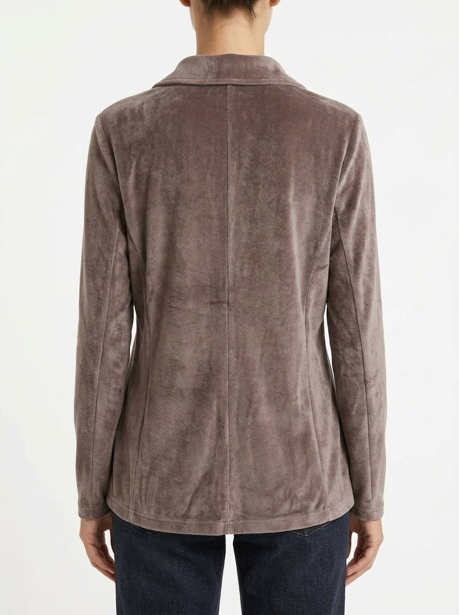 Camisa Majestic Fillatures Terciopelo Vison