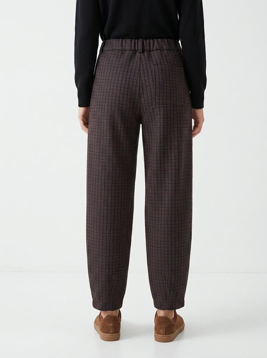 Pantalón Andam Cuadros Marrón