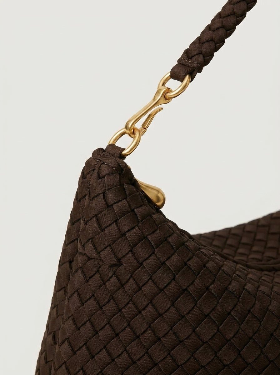 Bolso Naghedi Porto Half-moon Medium Chocolate