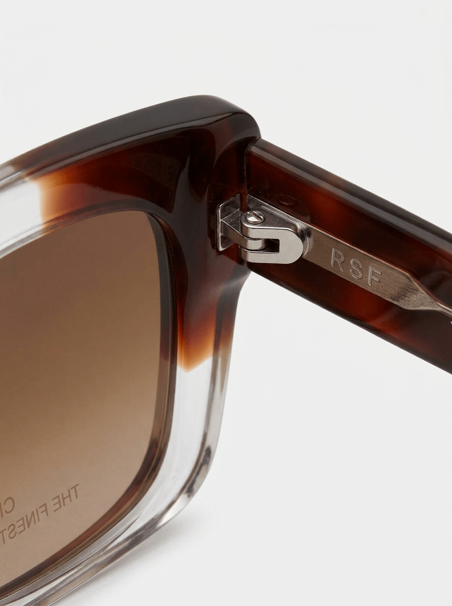 Lunettes de soleil rétro Super Future Senta Side Fade bicolores