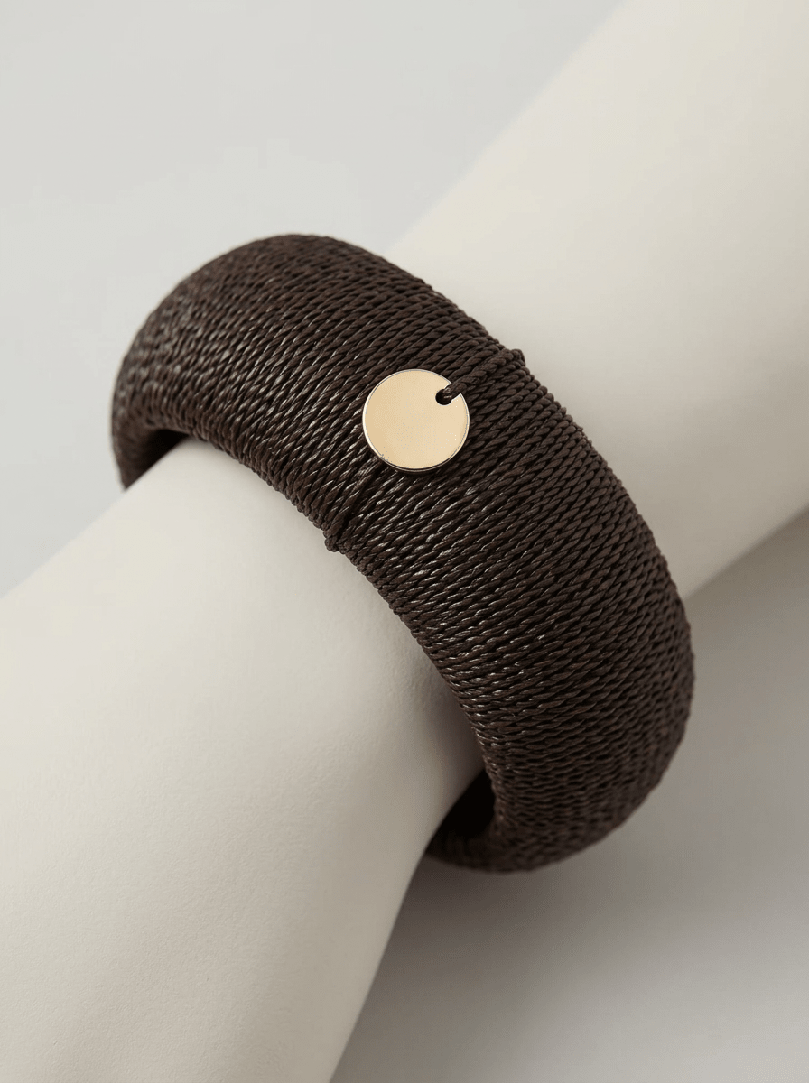 Conti Lightweight Black Jute Bracelet
