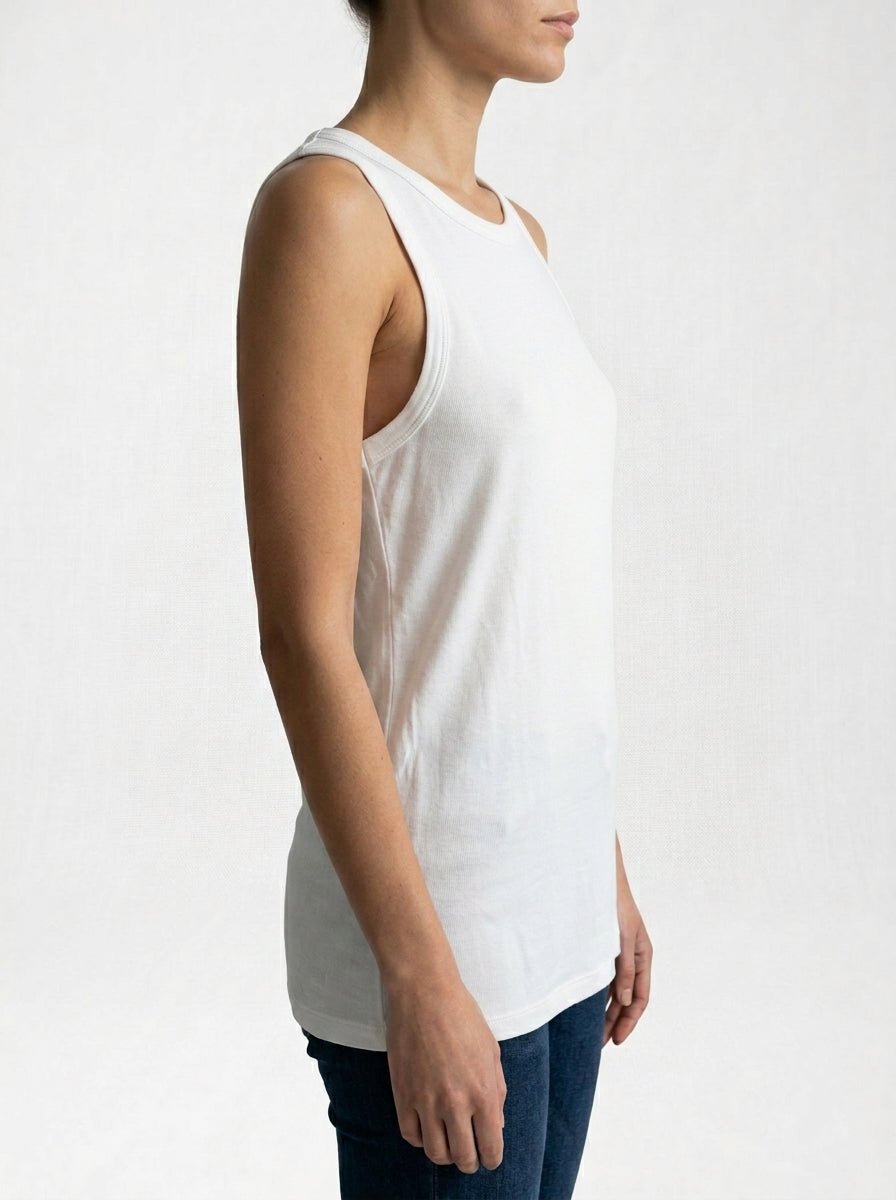 Camiseta Majestic Tirantes Blanca