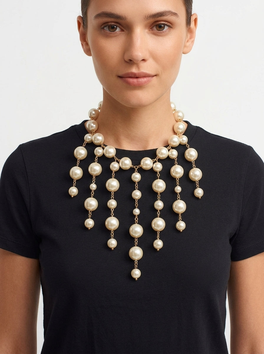 Collar Fabrizio Marcantelli Chandelier Perlas