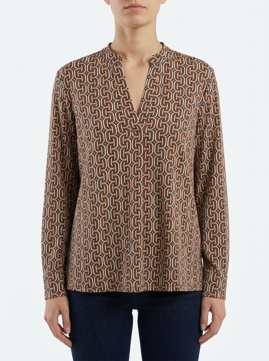 Top Monika Varga Cadena Marron