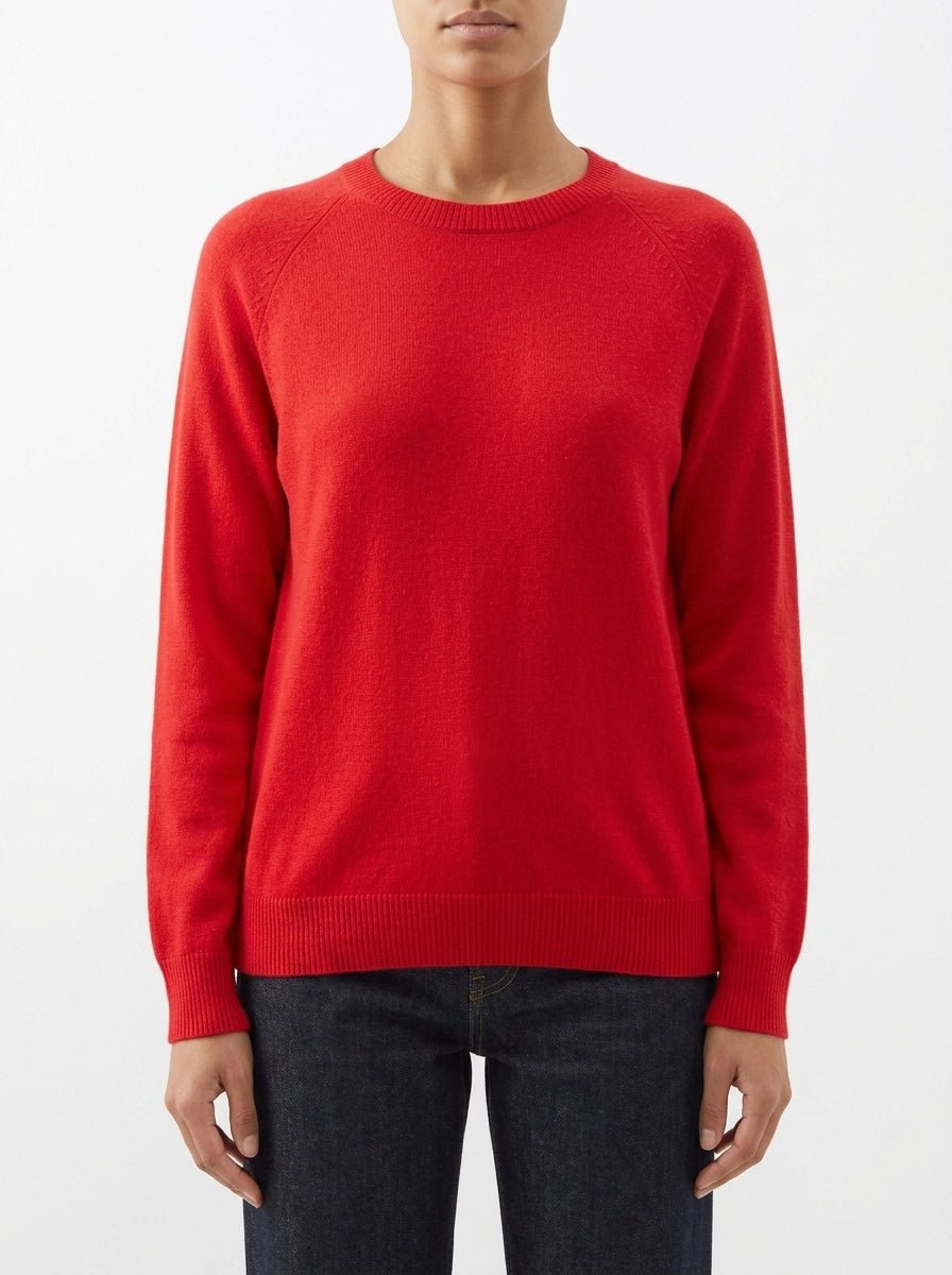 Jersey Floor Cuello Redondo Rojo