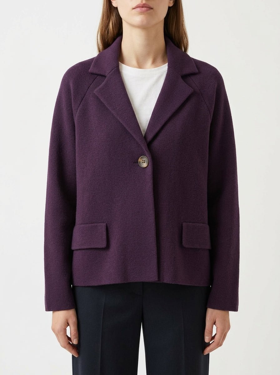 Chaqueta Base Milano Punto Morado