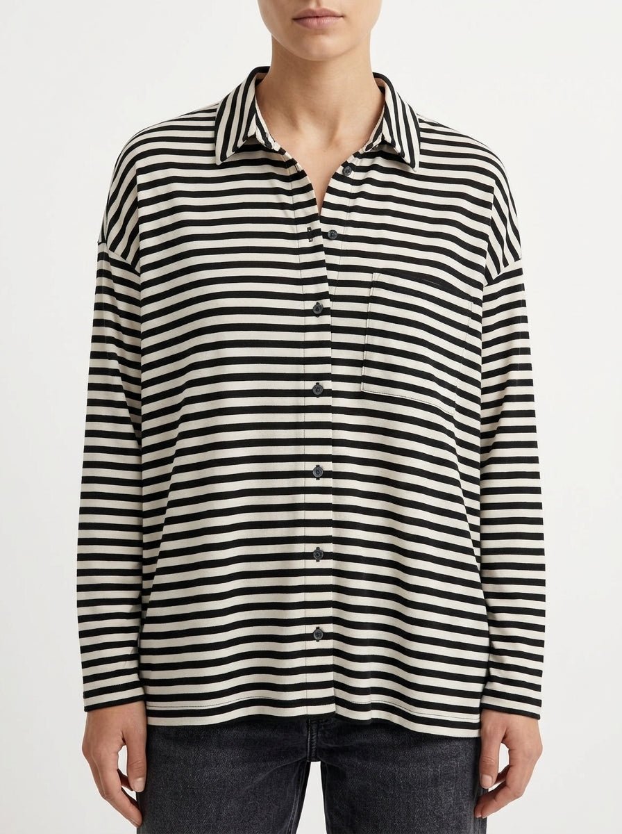 Camisa Shirt C-Zero Rayas Negro