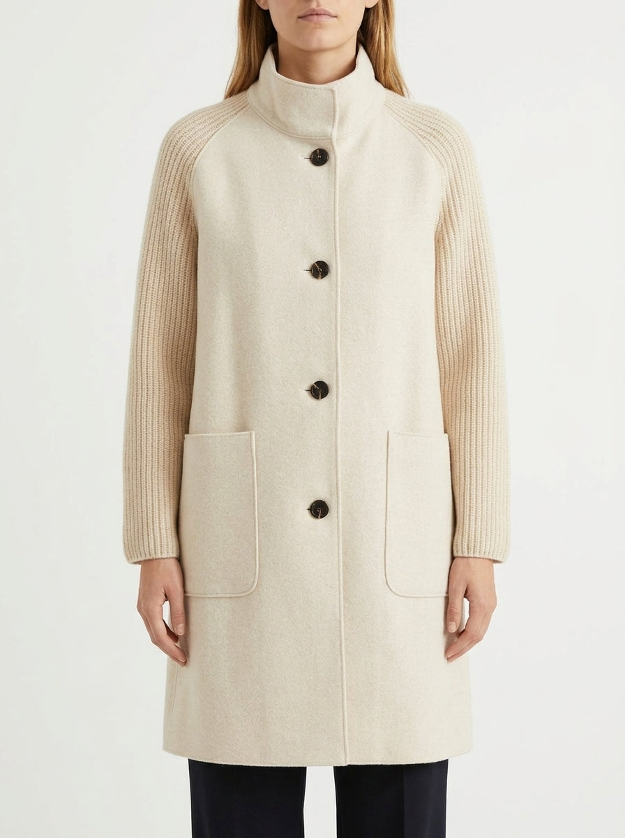 Rosso 35 Stone Knit Sleeve Coat